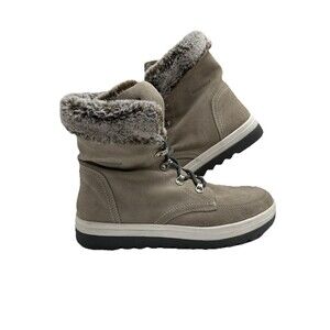 COUGAR STORM WINTER BOOTS MELODY WATERPROOF SUEDE FAUX FUR LACE-UP SZ 11